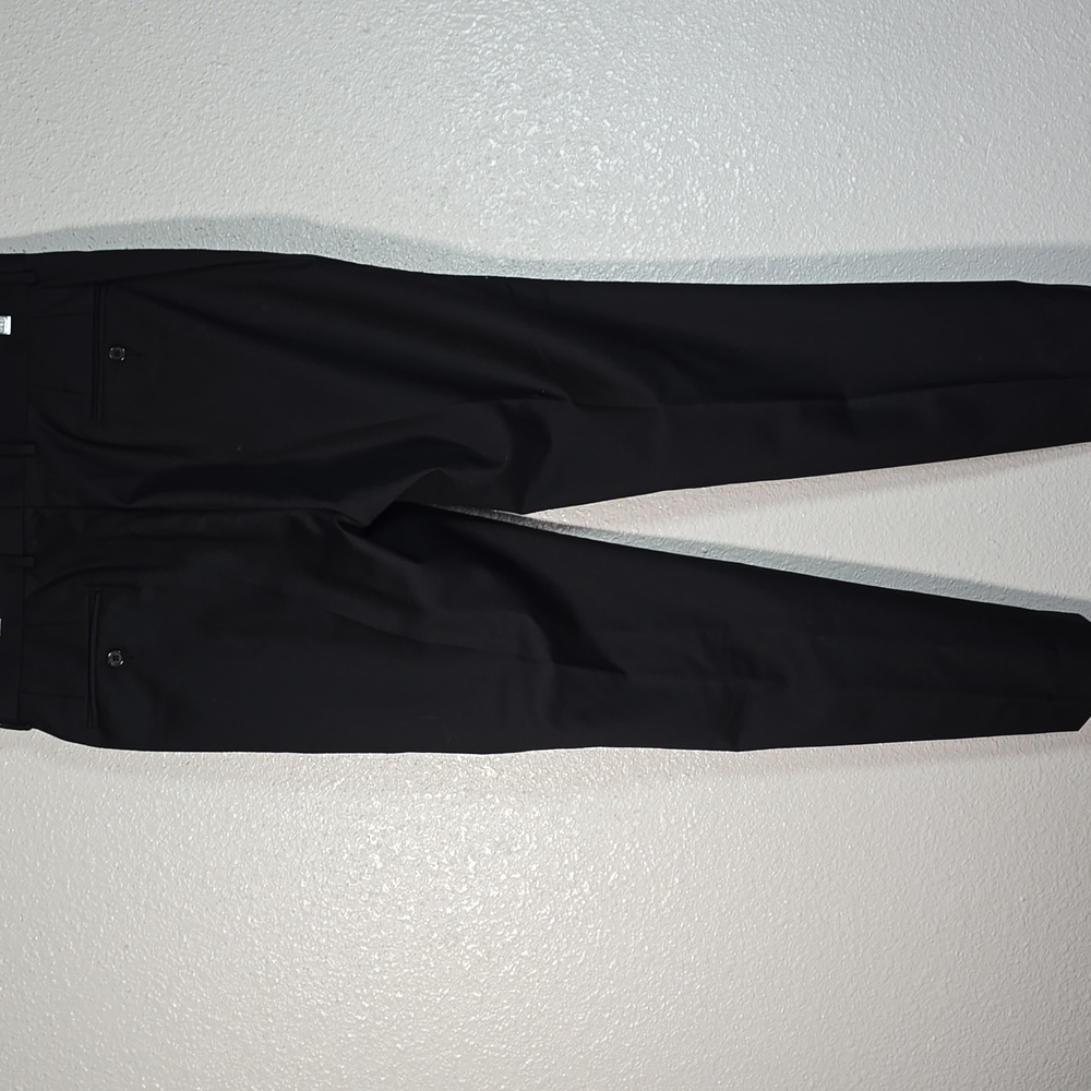 Lauren Ralph Lauren Black Lebel Classic Black Men's Dress Pants - Picture 5 of 10